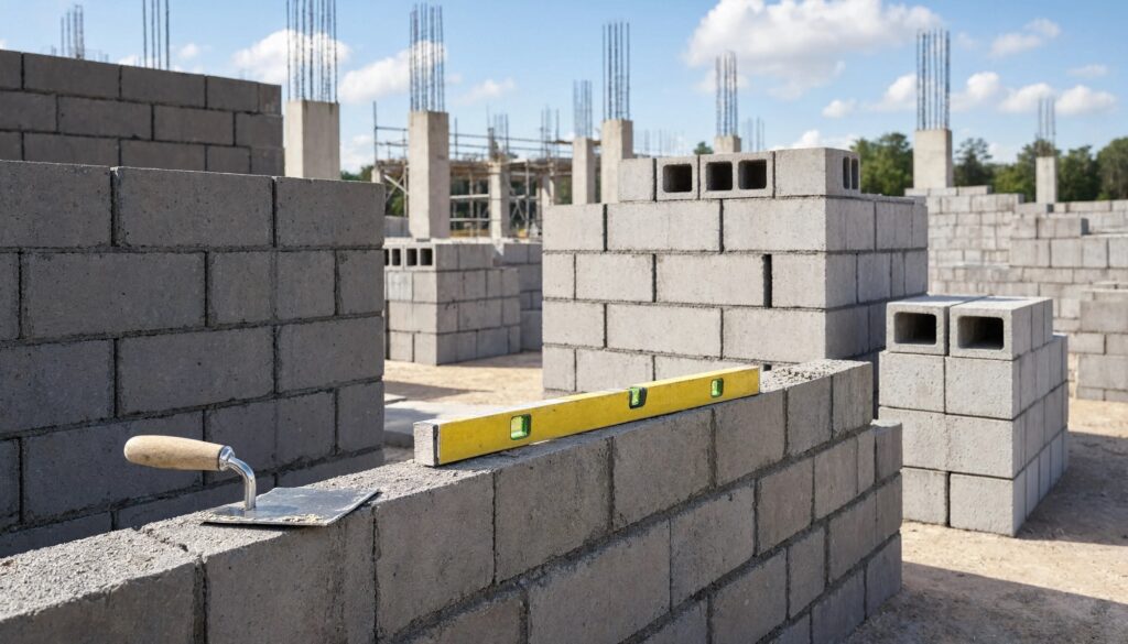Бетонные блоки для стен